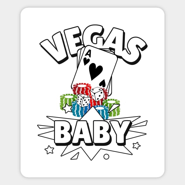 VEGAS Vacation Baby Magnet by SartorisArt1